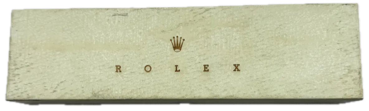 Vintage Rolex Elongated Aqua Green Ladies Wristwatch Box Plastic & Felt Lined