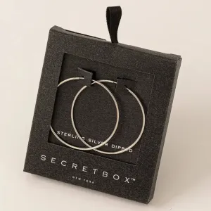 Waverly White Gold Hoops