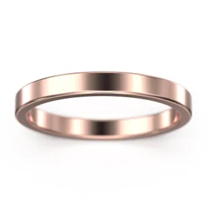 Wedding Ring 2.5mm Wedding Band 10K/14K/18K Solid Gold