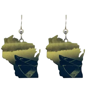 WI, Canoe, Earrings #1931