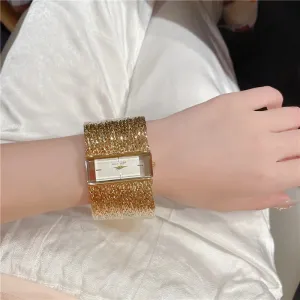 women Large Dial Delicate Bracelet