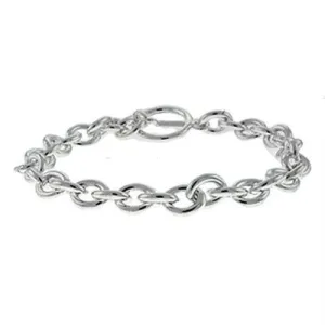 Women's Bracelets - LOA537 - Silver Brass Bracelet with No