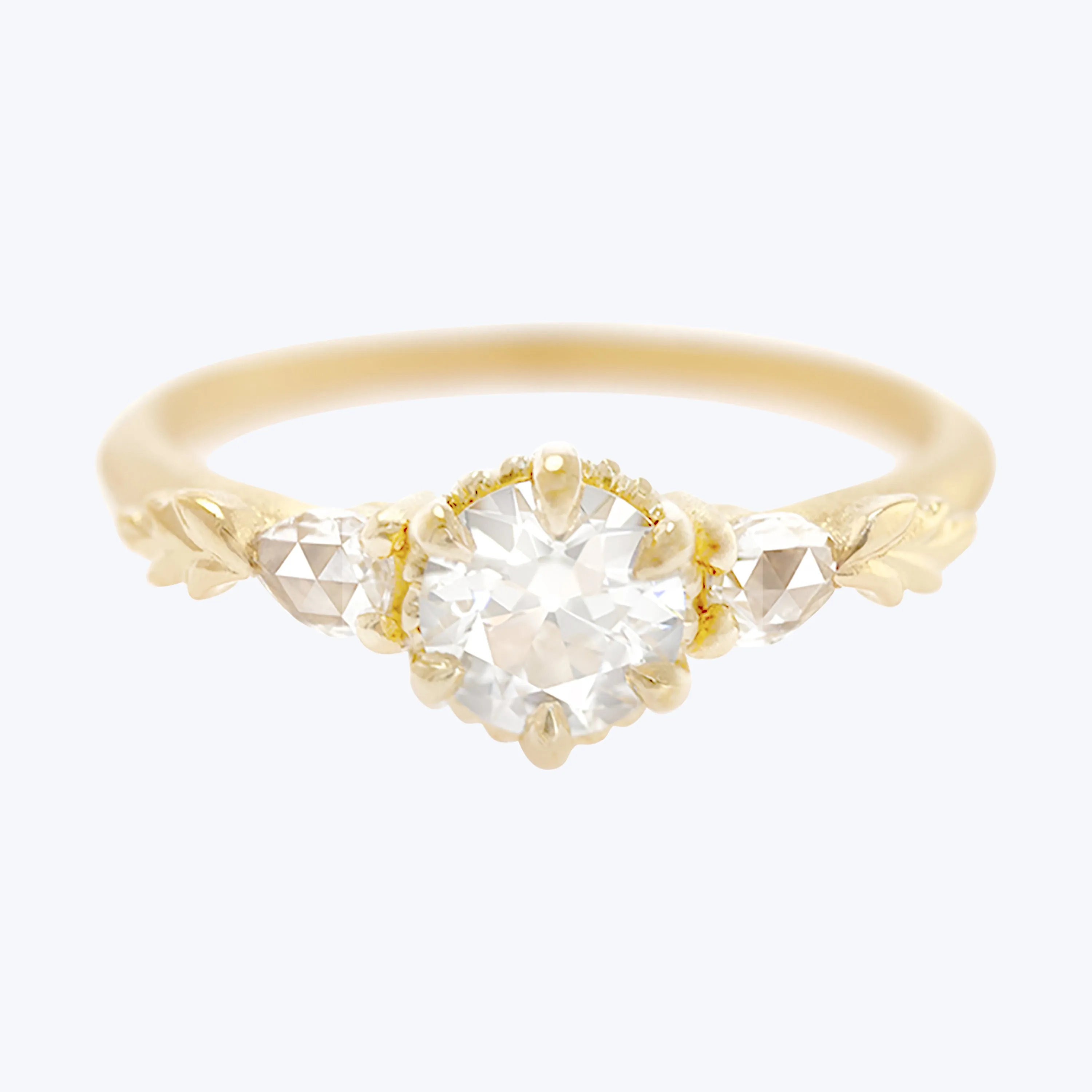 Wood Nymph Ivy 3-Stone Engagement Ring