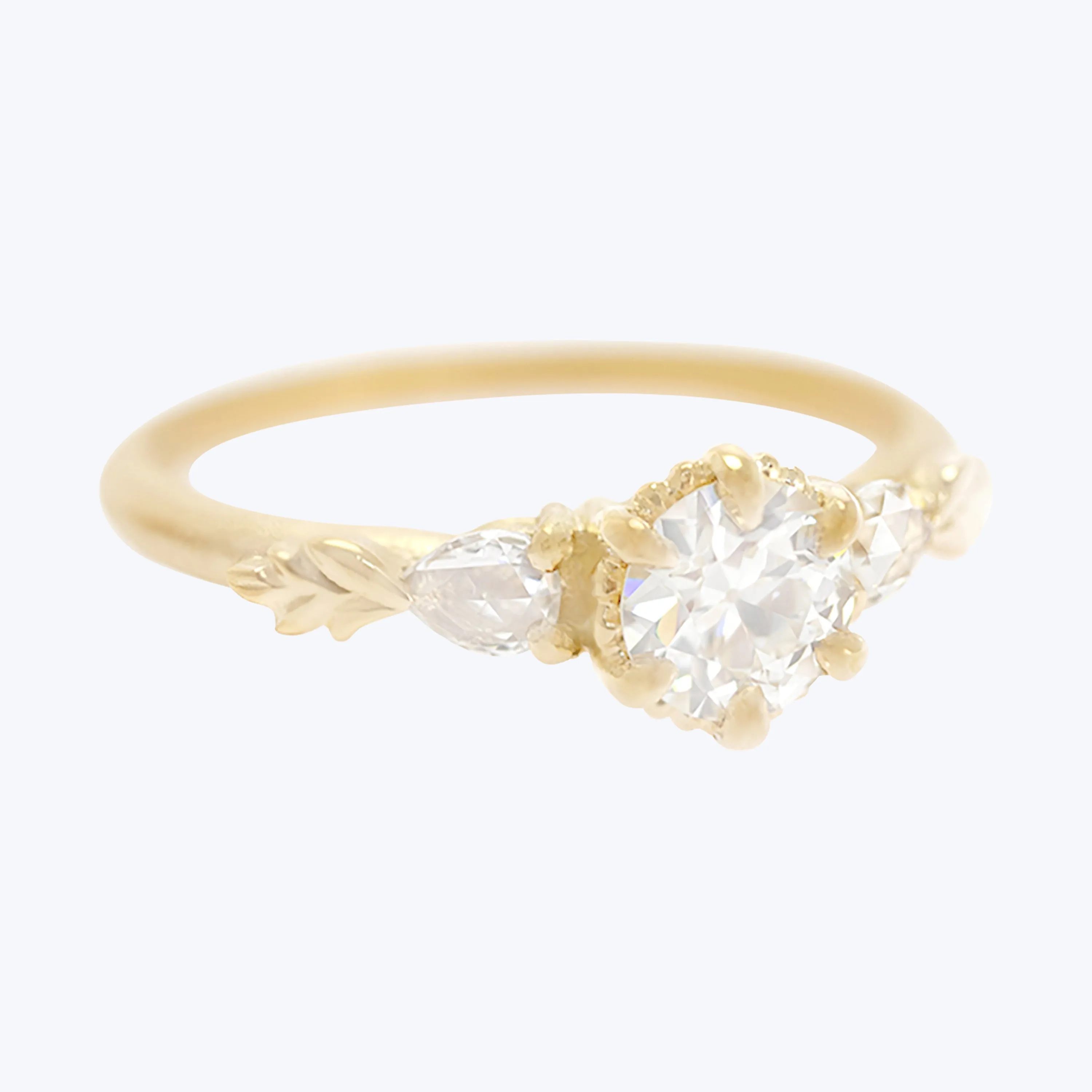 Wood Nymph Ivy 3-Stone Engagement Ring