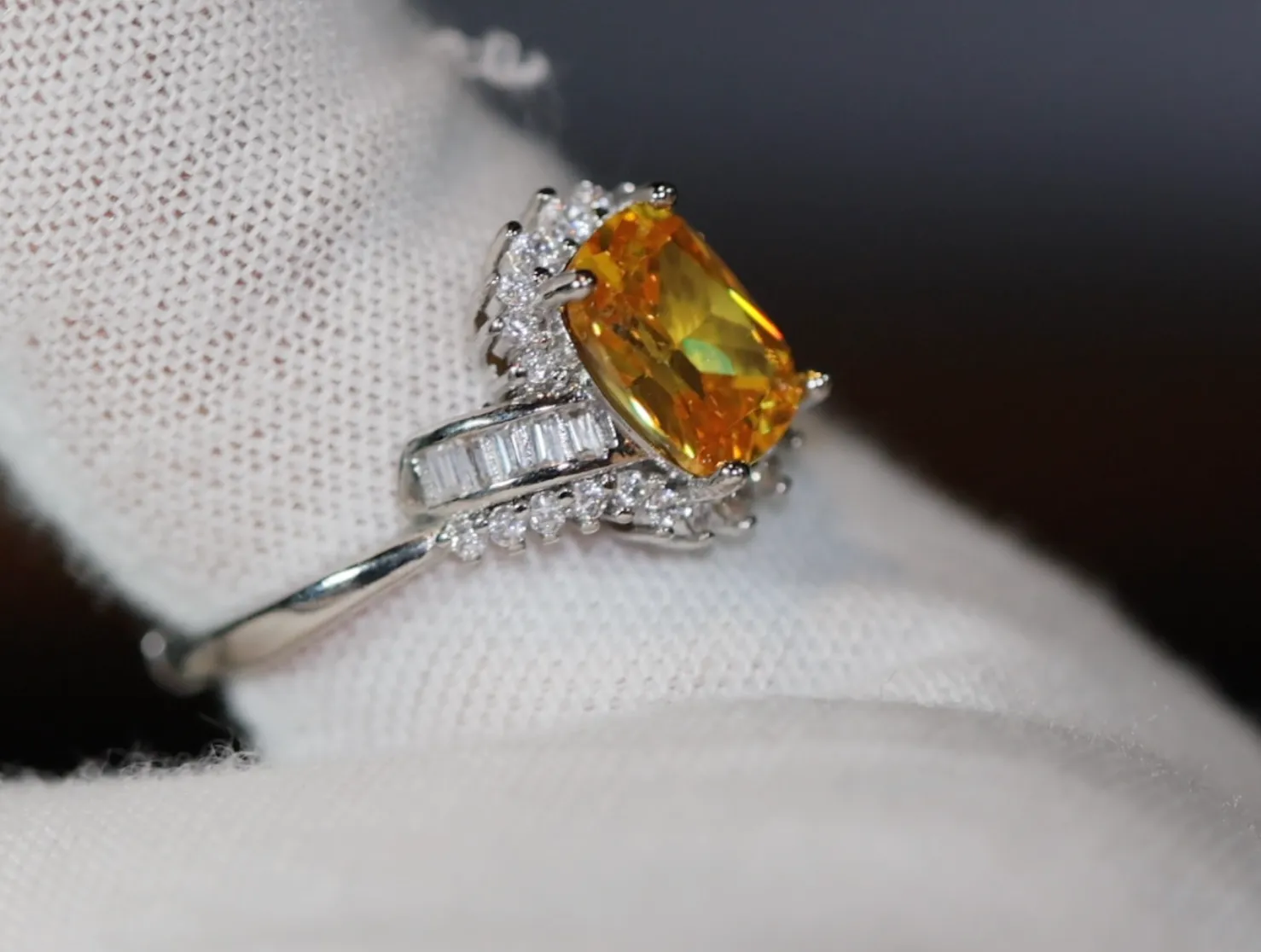 Yellow Diamond Ring | Yellow Diamond Engagement Rings | Womens Engagement Ring