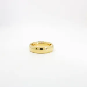 YELLOW GOLD WEDDING BAND 6MM