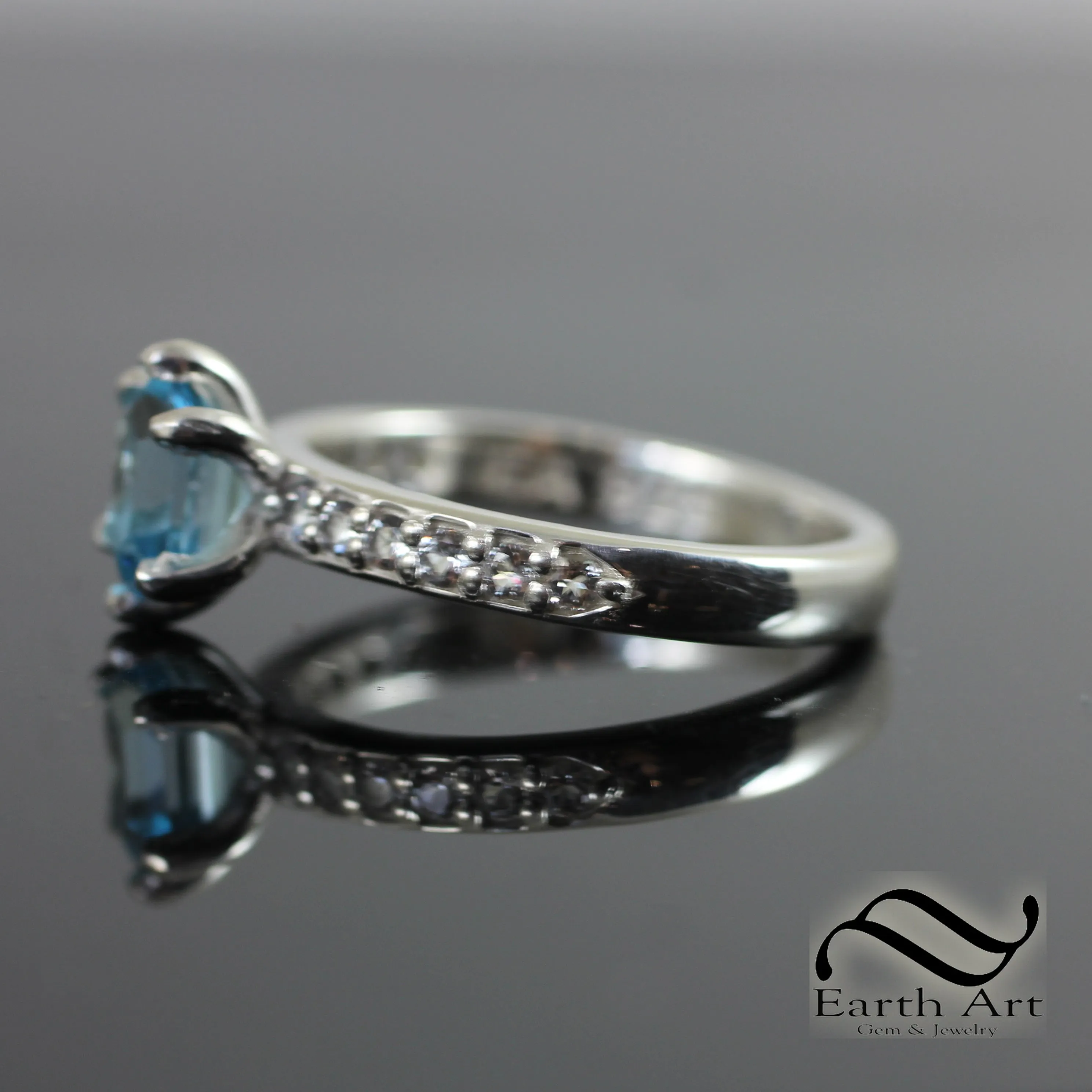 Zelda Rupee Cut Topaz Ring